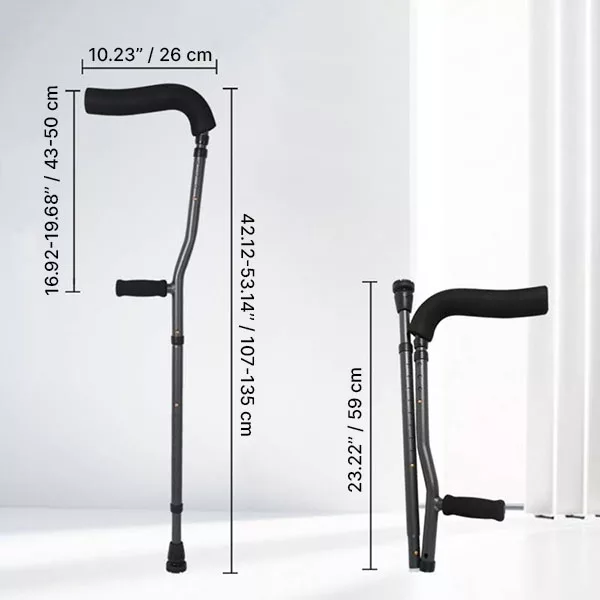 Béquille De Marche Pliable À L’aisselle De Type F – Image 6