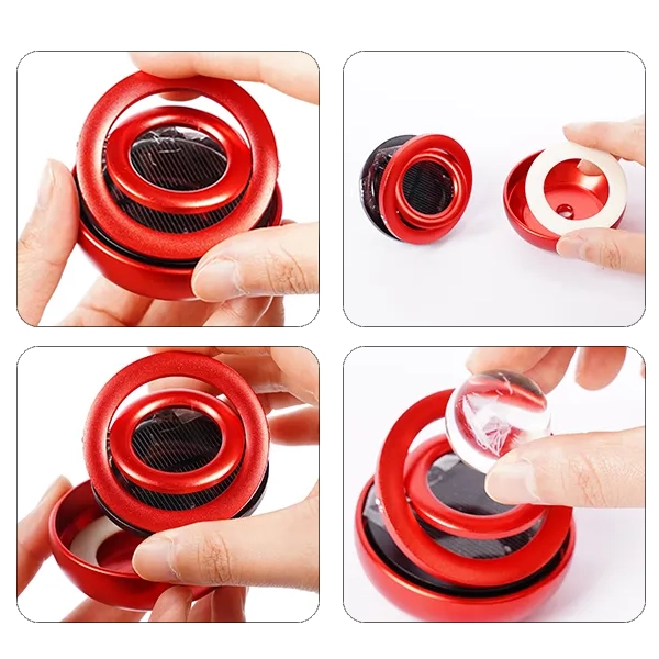 Désodorisant Solaire Rotatif pour Voiture – Image 4