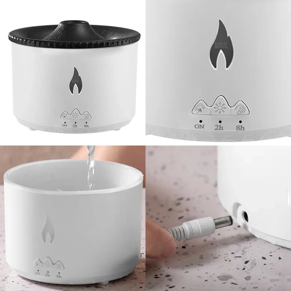 Volcano Humidificateur D’Air Méduse Diffuseur D’Arômes – Image 5