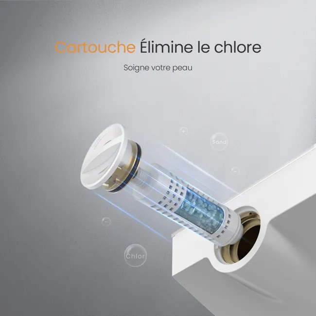 EMKE Colonne de Douche avec douche thermostat blanc – Image 5