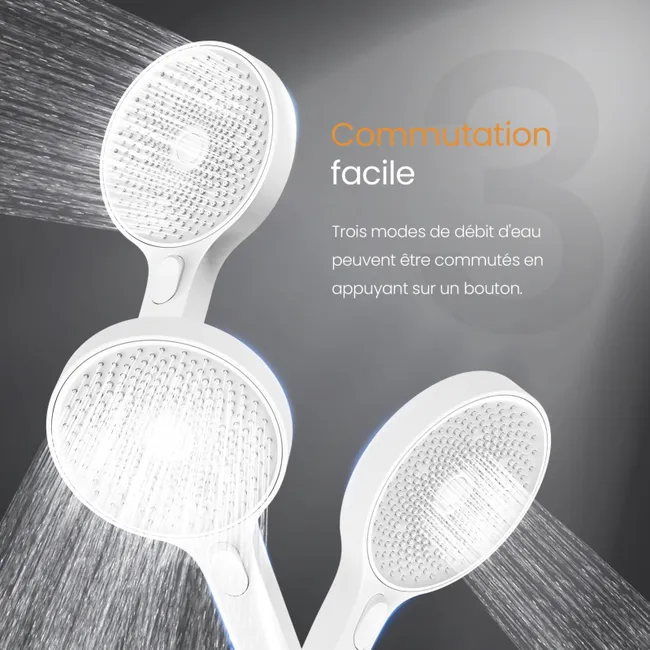 EMKE Colonne de Douche avec douche thermostat blanc – Image 3