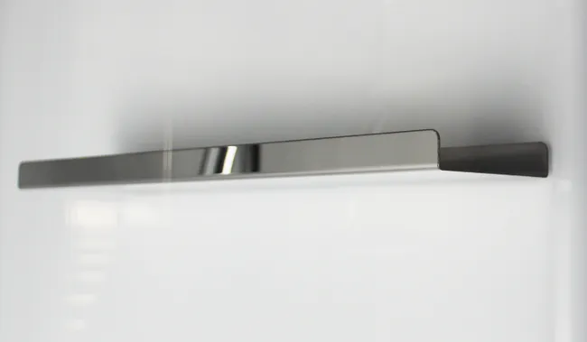 Cabine de douche rectangle, 110x80cm, blanche, verre transparent 5mm – Image 4